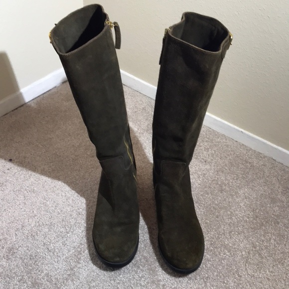 Prada Brown Suede Boots Size 40 - Picture 1 of 8